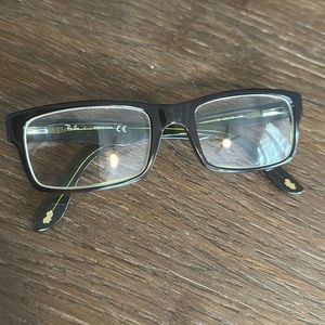 Ray-Ban prescription glasses.